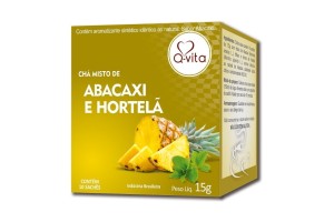 ABACAXI C/ HORTELÃ SACHE - Q-VITA