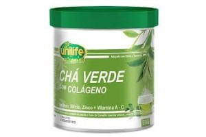 Chá Verde + Colágeno sabor limão 220g - Unilife