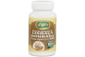 Óleo de Semente de Linhaça Dourada  60 Cápsulas - Unilife