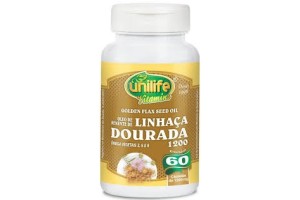 Óleo de Linhaça Dourada 1000mg 60 Cápsulas - Unilife