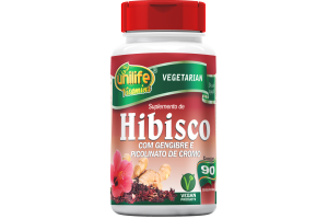 Hibisco + Gengibre 500mg 90 Cápsulas - Unilife