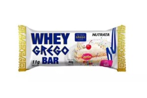 BARRA WHEY GREGO SABOR BOLO DE FESTA - NUTRATA