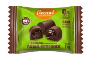 BOMBOM RECHEADO AVELÃ CROCANTE - FLORMEL