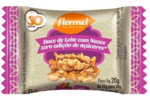 DOCE DE LEITE COM NOZES ZERO AÇÚCAR - FLORMEL