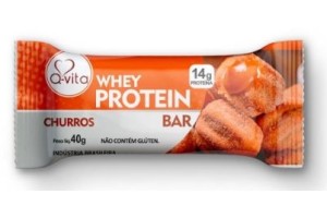 BARRA WHEY PROTEIN SABOR CHURROS - Q-VITA
