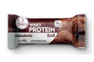 BARRA WHEY PROTEIN SABOR BRIGADEIRO - Q-VITA